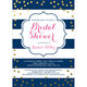 Gold Confetti Bridal Shower Invitations Image 1 of 5